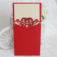 Rectangle Pocket Invitation Wedding Card Customized Wholesale Made in China